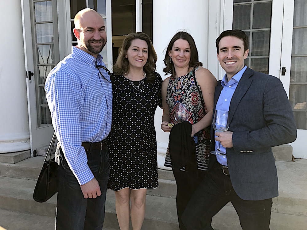From left, Andrew and Alice Basler with Alison Legler and David Gallegos.