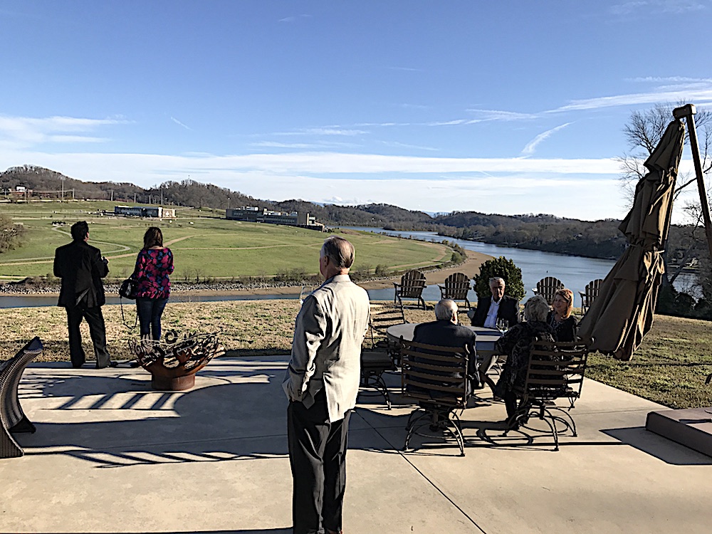 What a beautiful view of the Tennessee River looking west.